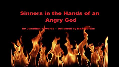 sinners in the hands of an angry god project